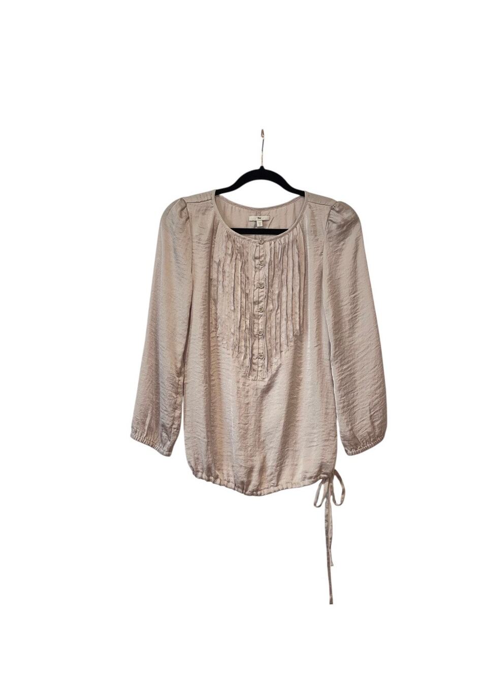 Gap Lavender Blouse With Cinch Tie Waist Size X Small